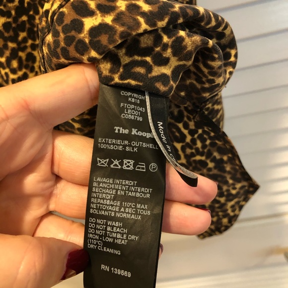 The Kooples Silk Leopard Half Zip Tank - Picture 7 of 8